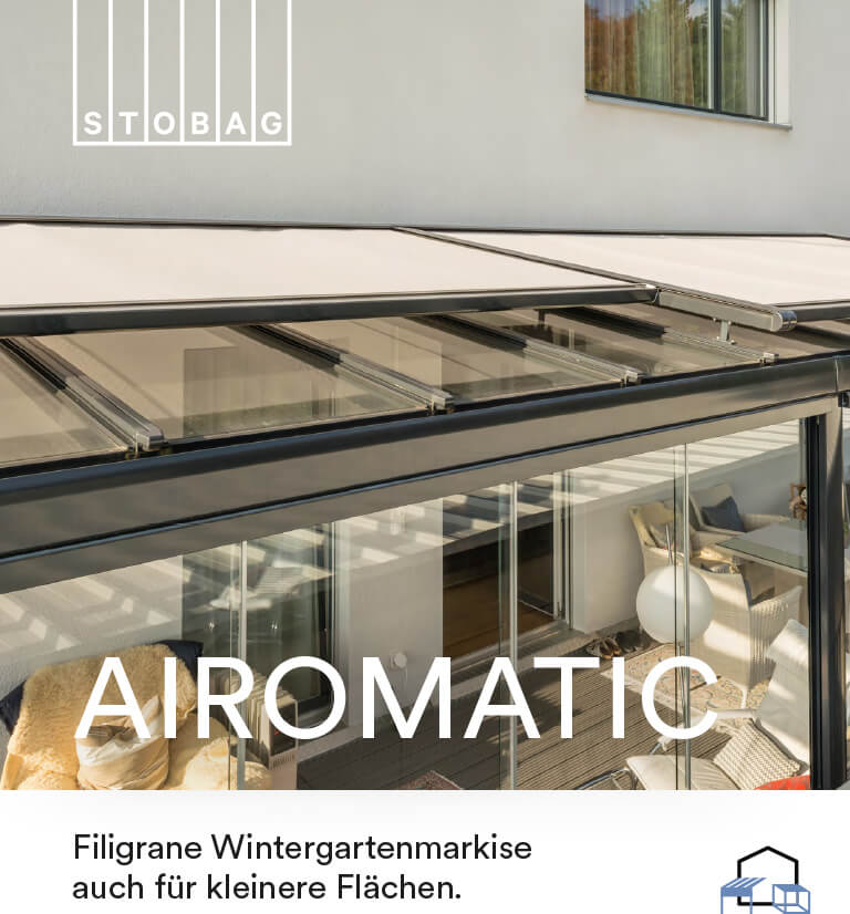 Laden Sie die Brochüre zur Airomantic Markise herunter