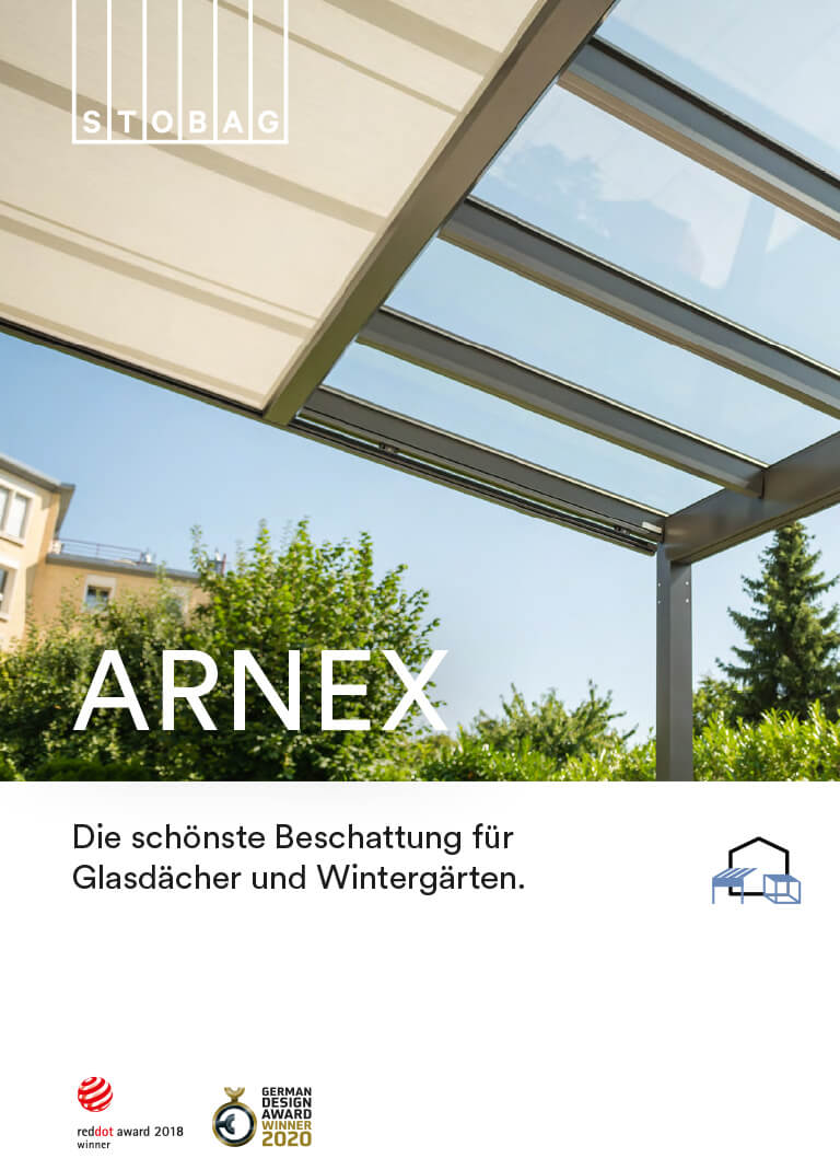 Laden Sie die Brochüre zur Arnex Markise herunter