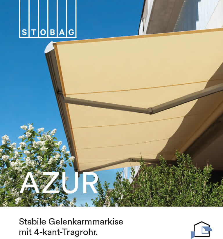 Laden Sie die Brochüre zur Azur Markise herunter
