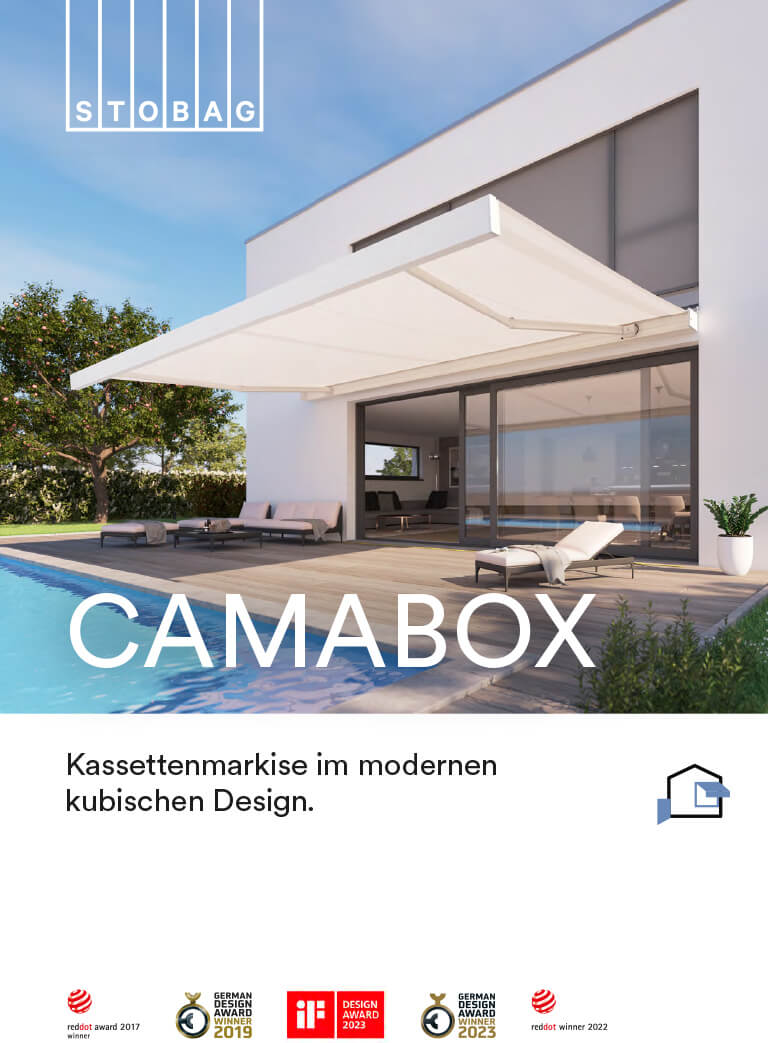 Laden Sie die Brochüre zur Camabox Markise herunter