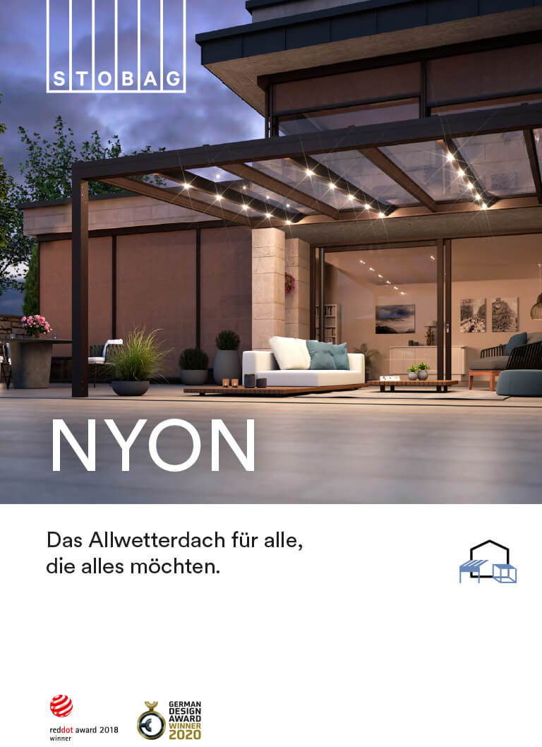 Laden Sie die Brochüre zum Nyon Glasdach herunter