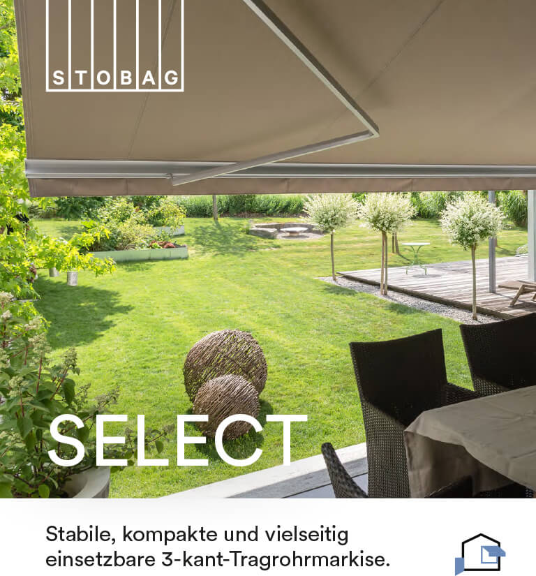 Laden Sie die Brochüre zur Select Markise herunter