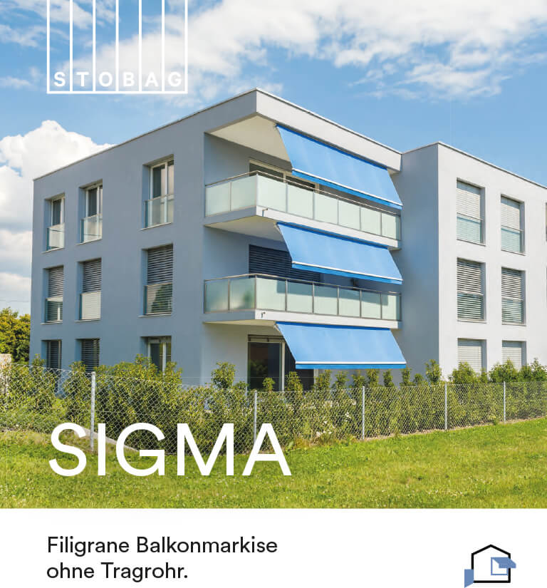 Laden Sie die Brochüre zur Sigma Markise herunter