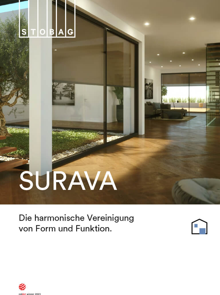 Laden Sie die Brochüre zur Surava Markise herunter
