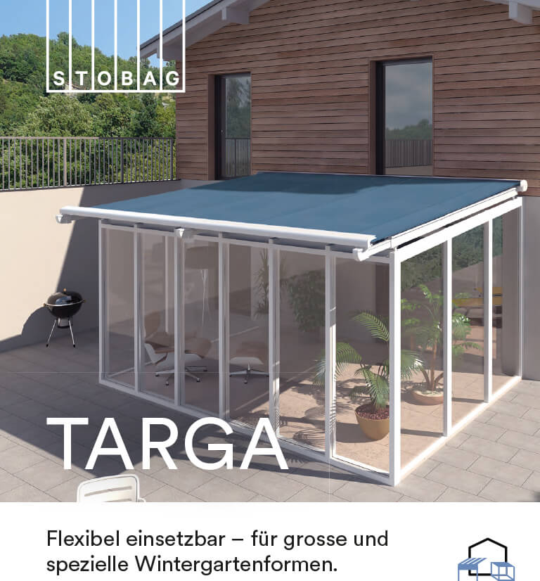 Laden Sie die Brochüre zur Targa Markise herunter