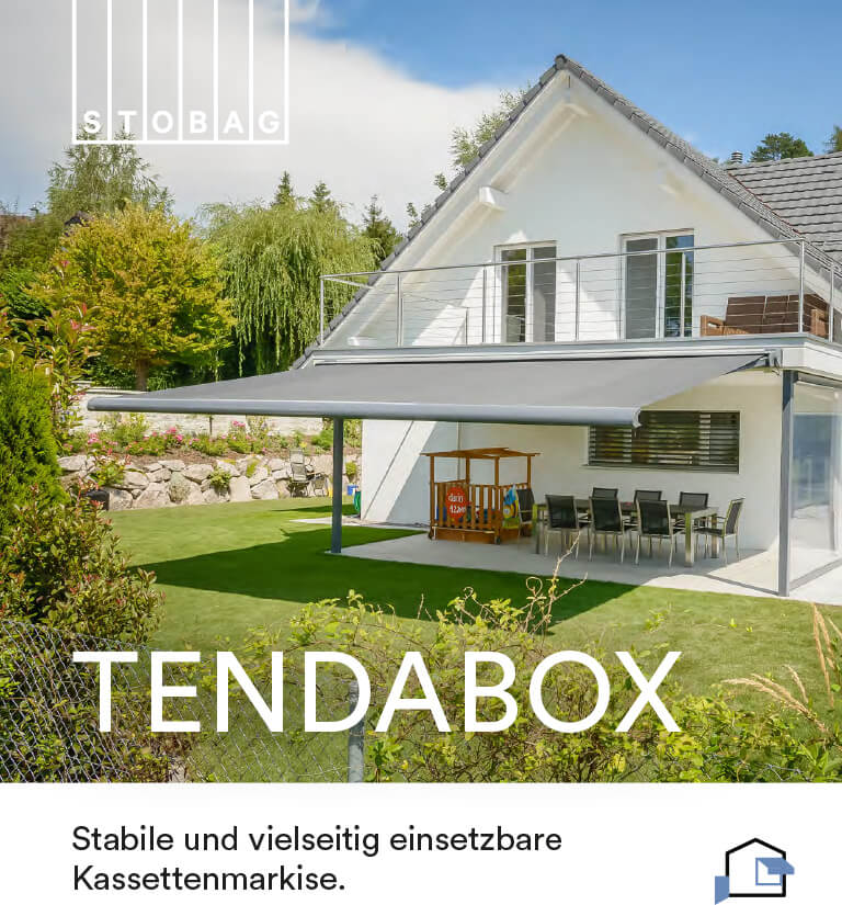 Laden Sie die Brochüre zur Tendabox Markise herunter