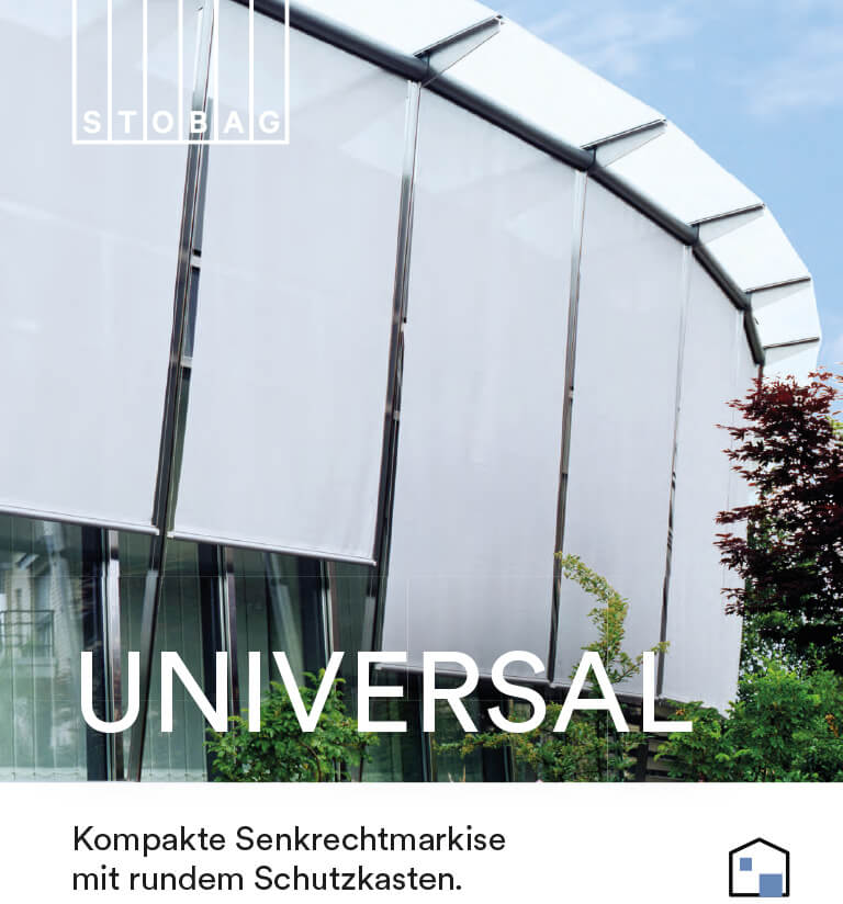 Laden Sie die Brochüre zur Universal Markise herunter
