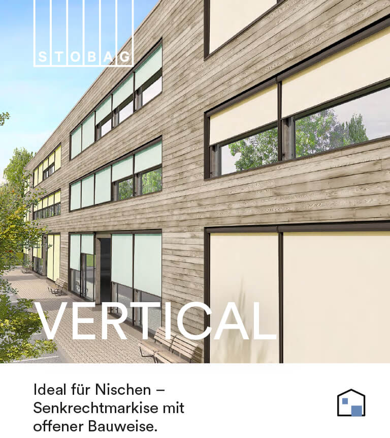 Laden Sie die Brochüre zur Vertical Markise herunter