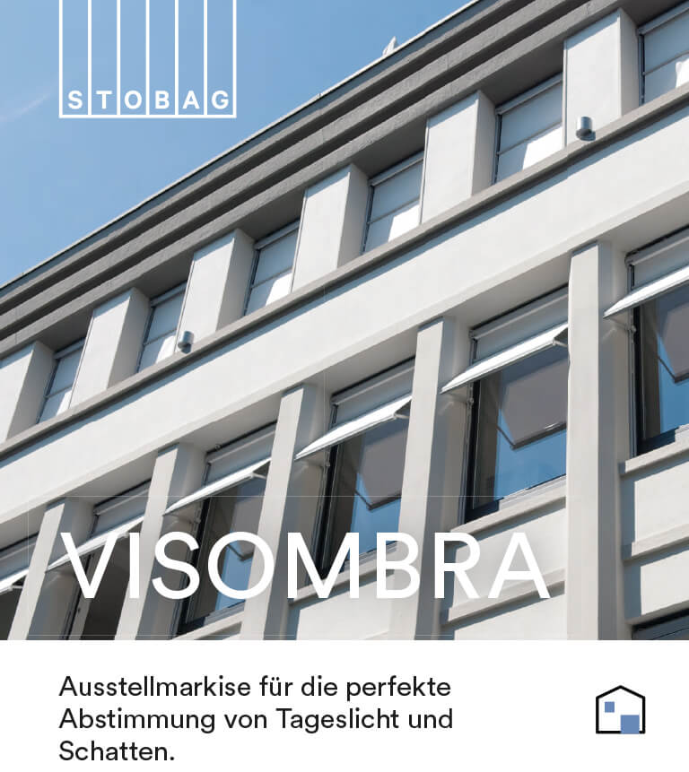 Laden Sie die Brochüre zur Visombra Markise herunter